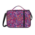 Purple And Pink Paisley Pattern Print Shoulder Strap Bible Bag