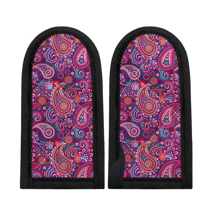 Purple And Pink Paisley Pattern Print Skillet Handle Cover