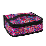 Purple And Pink Paisley Pattern Print Small Lunch Bag
