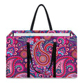 Purple And Pink Paisley Pattern Print Utility Tote Bag