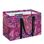 Purple And Pink Paisley Pattern Print Utility Tote Bag