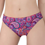 Purple And Pink Paisley Pattern Print Women's Panties