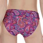 Purple And Pink Paisley Pattern Print Women's Panties