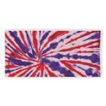 Purple And Red Spider Tie Dye Print Beach Towel