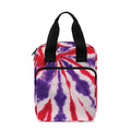 Purple And Red Spider Tie Dye Print Bible Tote Bag