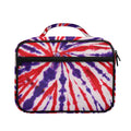 Purple And Red Spider Tie Dye Print Briefcase Bible Bag