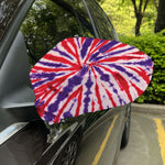 Purple And Red Spider Tie Dye Print Car Side Mirror Covers