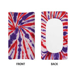 Purple And Red Spider Tie Dye Print Changing Pad Cover