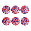 Purple And Red Spider Tie Dye Print Coaster Set