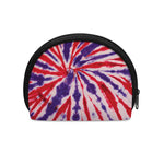 Purple And Red Spider Tie Dye Print Coin Purse
