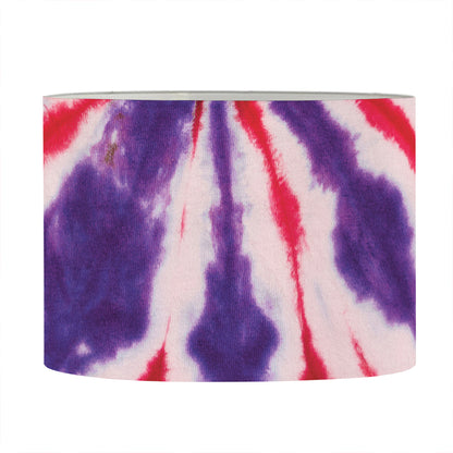 Purple And Red Spider Tie Dye Print Drum Lamp Shade