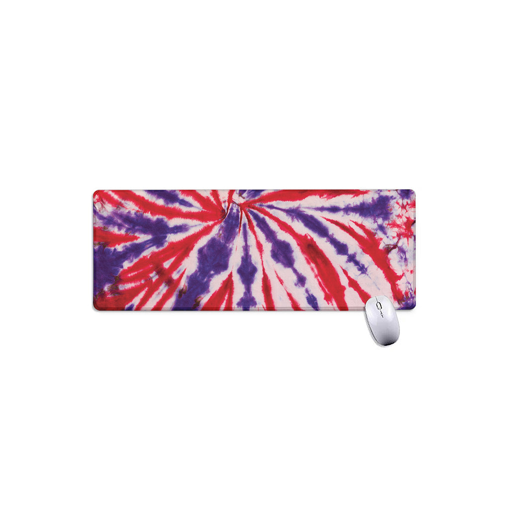 Purple And Red Spider Tie Dye Print Extended Mouse Pad