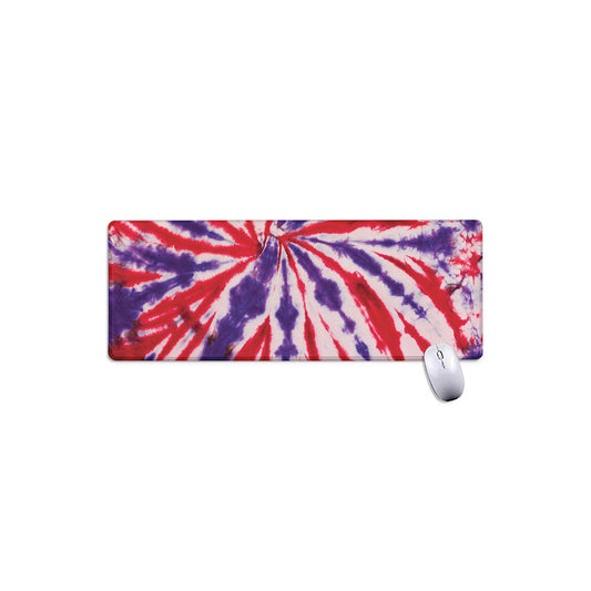 Purple And Red Spider Tie Dye Print Extended Mouse Pad
