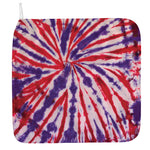 Purple And Red Spider Tie Dye Print Hand Towel
