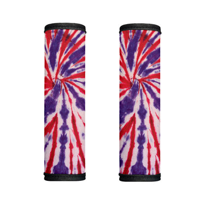 Purple And Red Spider Tie Dye Print Handle Covers