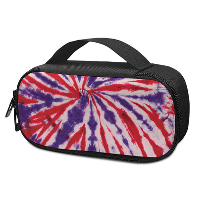 Purple And Red Spider Tie Dye Print Insulin Cooler Travel Case