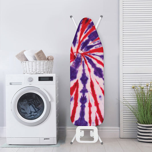 Purple And Red Spider Tie Dye Print Ironing Board Cover