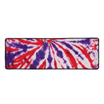 Purple And Red Spider Tie Dye Print Long Kitchen Mat