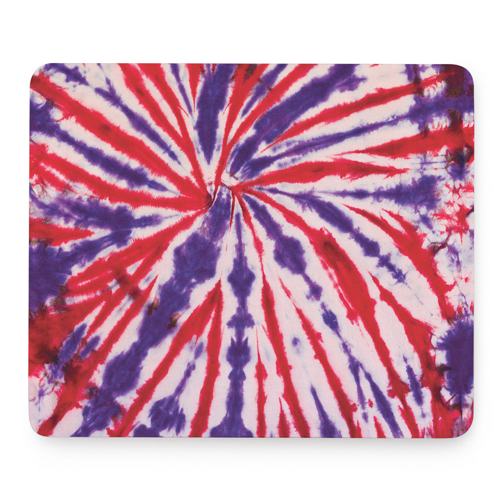 Purple And Red Spider Tie Dye Print Mouse Pad