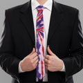 Purple And Red Spider Tie Dye Print Necktie