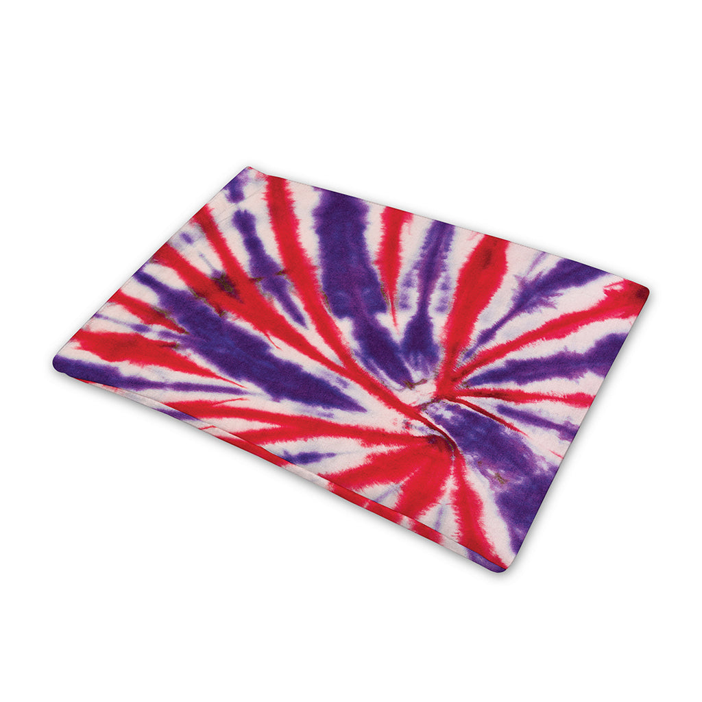 Purple And Red Spider Tie Dye Print Pet Cooling Mat Cover
