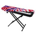 Purple And Red Spider Tie Dye Print Piano Keyboard Cover