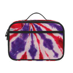 Purple And Red Spider Tie Dye Print Portable Lunch Bag