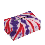 Purple And Red Spider Tie Dye Print Rectangle Tissue Box Cover