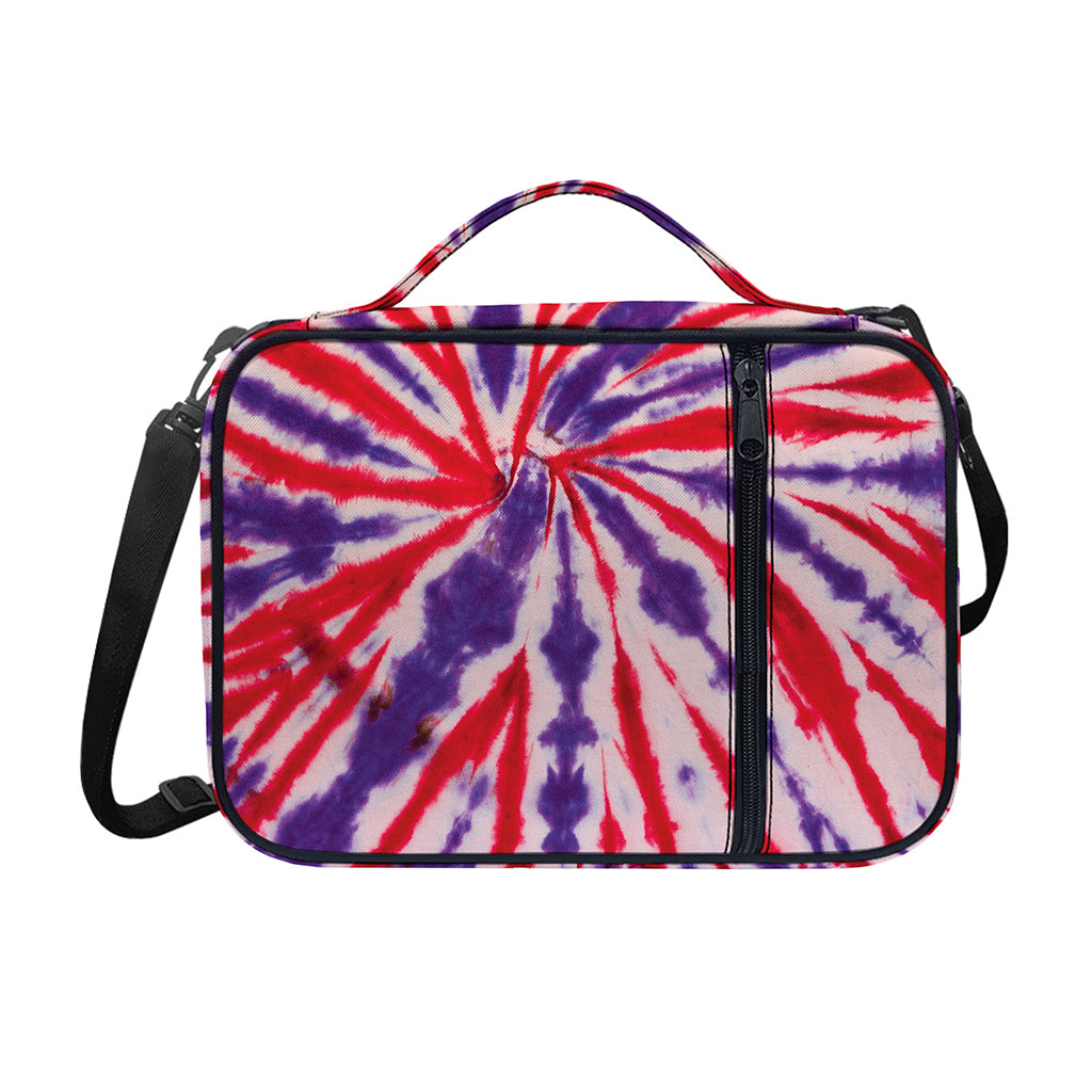 Purple And Red Spider Tie Dye Print Shoulder Strap Bible Bag