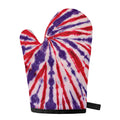 Purple And Red Spider Tie Dye Print Single Oven Mitt