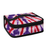 Purple And Red Spider Tie Dye Print Small Lunch Bag
