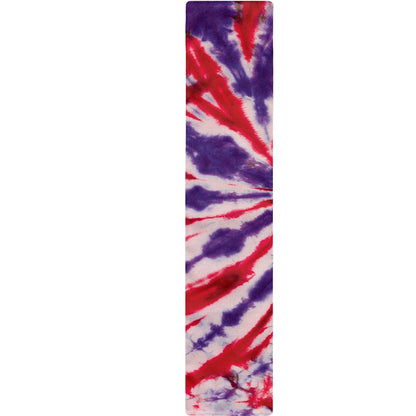 Purple And Red Spider Tie Dye Print Table Runner