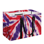 Purple And Red Spider Tie Dye Print Utility Tote Bag