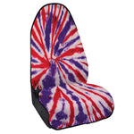 Purple And Red Spider Tie Dye Print Waterproof Car Seat Cover