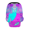 Purple And Teal Buddha Print Baby Seat Cover