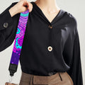 Purple And Teal Buddha Print Bag Strap