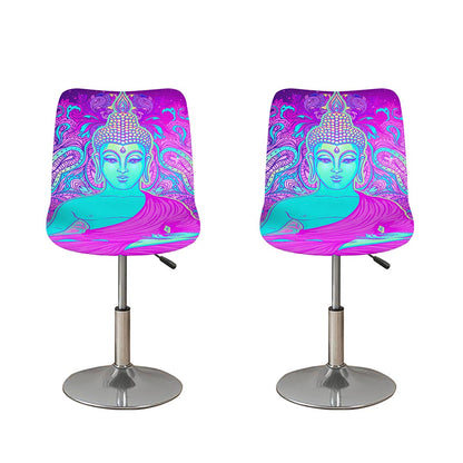 Purple And Teal Buddha Print Bar Stool Covers