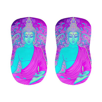 Purple And Teal Buddha Print Bar Stool Covers
