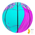 Purple And Teal Buddha Print Basketball
