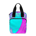 Purple And Teal Buddha Print Bible Tote Bag