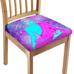 Purple And Teal Buddha Print Chair Cushion Cover
