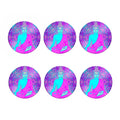 Purple And Teal Buddha Print Coaster Set