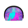 Purple And Teal Buddha Print Coin Purse