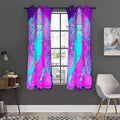 Purple And Teal Buddha Print Grommet Curtain Panels