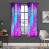 Purple And Teal Buddha Print Curtain