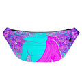 Purple And Teal Buddha Print Fanny Pack