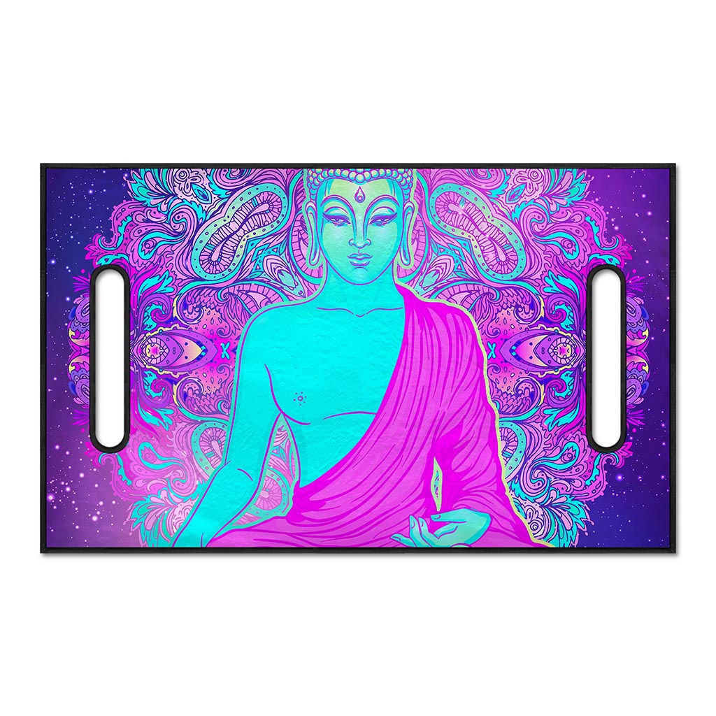 Purple And Teal Buddha Print Golf Cart Seat Cover