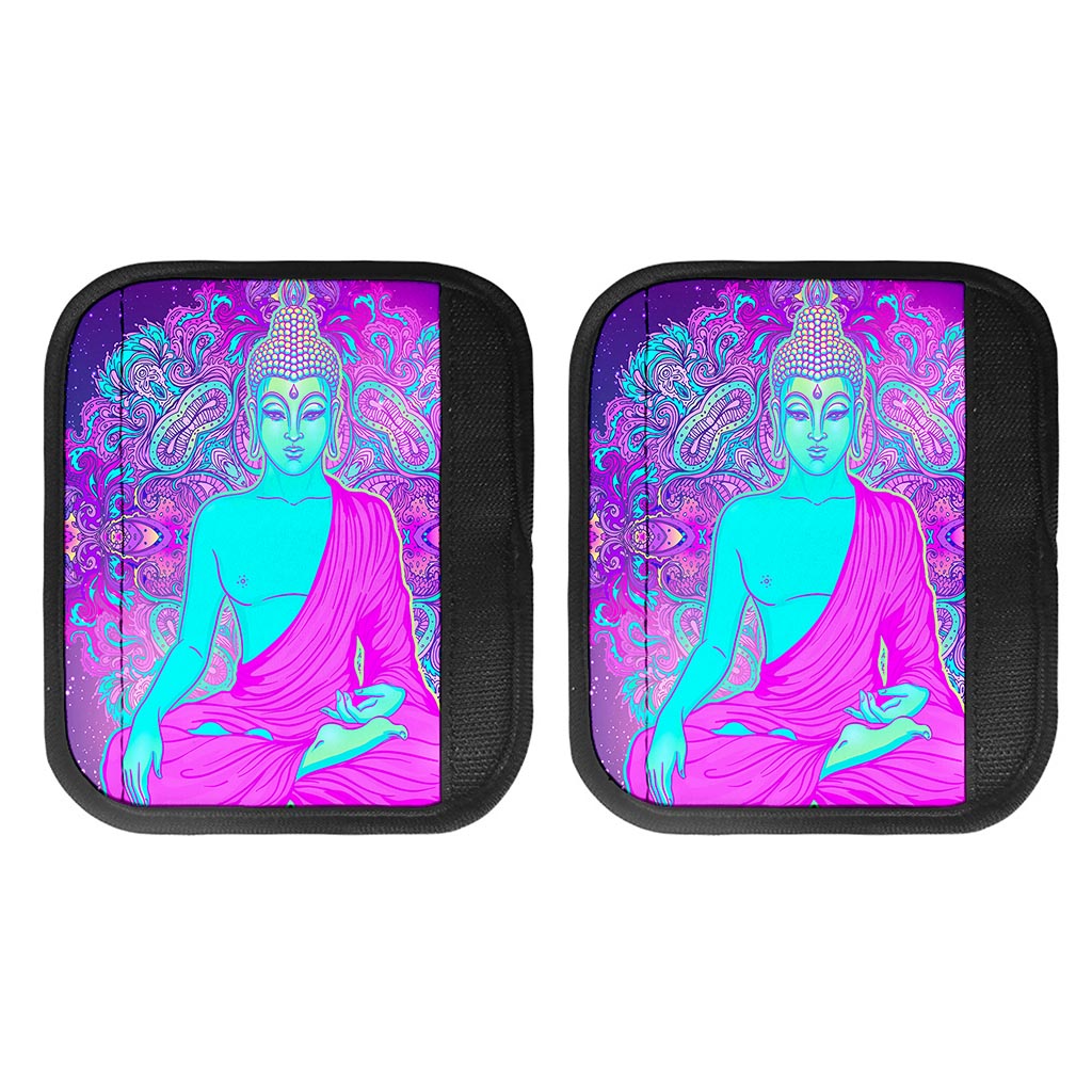 Purple And Teal Buddha Print Handle Covers