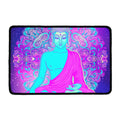 Purple And Teal Buddha Print Kitchen Mat