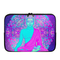 Purple And Teal Buddha Print Laptop Sleeve